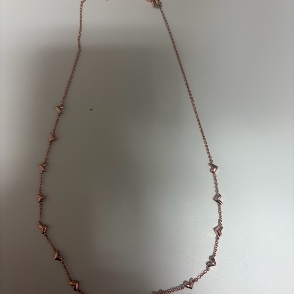 Kendra Scott Rose Gold Heart Necklace